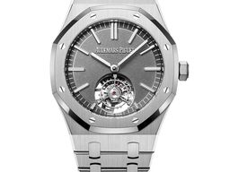 Audemars Piguet Royal Oak Tourbillon 26530TI.OO.1220TI.01 (2025) - Grey dial 41 mm Titanium case