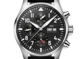 IWC Pilot Chronograph IW378001 (2024) - Black dial 43 mm Steel case