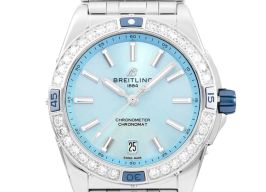 Breitling Chronomat 38 A17356531C1A1 (2023) - Blauw wijzerplaat 38mm Staal