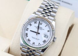 Rolex Datejust 36 126234 (Onbekend (willekeurig serienummer)) - Wit wijzerplaat 36mm Staal