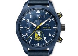 IWC Pilot Chronograph IW389109 (2022) - Blauw wijzerplaat 44mm Keramiek