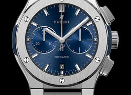Hublot Classic Fusion Chronograph 520.NX.7170.NX (2022) - Blue dial 45 mm Titanium case