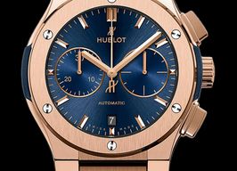 Hublot Classic Fusion Chronograph 520.OX.7180.OX (2022) - Blue dial 45 mm Rose Gold case