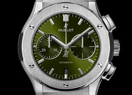 Hublot Classic Fusion Chronograph 521.NX.8970.RX (2022) - Green dial 45 mm Titanium case