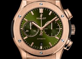Hublot Classic Fusion Chronograph 521.OX.8980.RX (2022) - Green dial 45 mm Rose Gold case