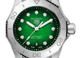 TAG Heuer Aquaracer Lady WBP2415.BA0622 (2026) - Green dial 30 mm Steel case