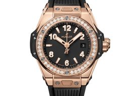 Hublot Big Bang 485.OX.1180.RX.1204 (2025) - Zwart wijzerplaat 33mm Goud/Staal