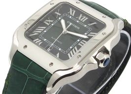 Cartier Santos WSSA0062 (2023) - Green dial 40 mm Steel case