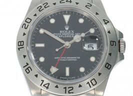 Rolex Explorer II 16570 (1995) - Zwart wijzerplaat 40mm Staal