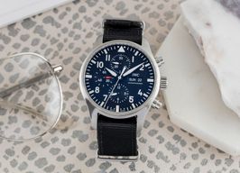 IWC Pilot Chronograph IW377709 (Unknown (random serial)) - Black dial 43 mm Steel case