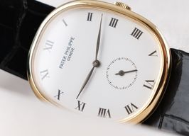 Patek Philippe Golden Ellipse 3948 (Onbekend (willekeurig serienummer)) - Wit wijzerplaat 28mm Geelgoud