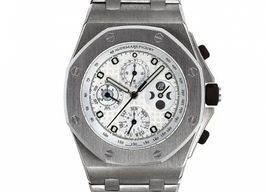 Audemars Piguet Royal Oak Offshore Chronograph 25854TI.OO.1150TI.01 (Unknown (random serial)) - White dial 42 mm Titanium case