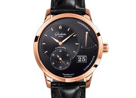 Glashütte Original PanoReserve 1-65-01-29-15-01 (2024) - Zwart wijzerplaat 40mm Roodgoud