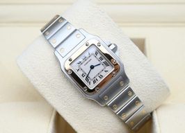 Cartier Santos Galbée 1567 (Unknown (random serial)) - White dial 24 mm Gold/Steel case