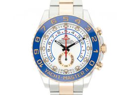 Rolex Yacht-Master II 116681 (2015) - White dial 44 mm Gold/Steel case