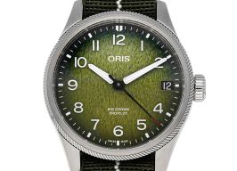 Oris Miles Tonneau 01 751 7761 4187-Set (2023) - Green dial 41 mm Steel case