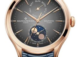 Baume & Mercier Clifton M0A10547 (2026) - Grijs wijzerplaat 42mm Roségoud