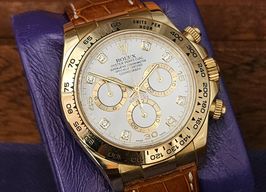 Rolex Daytona 116518 (2005) - White dial 40 mm Yellow Gold case