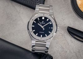 Hublot Classic Fusion 548.NX.1170.NX (Onbekend (willekeurig serienummer)) - Zwart wijzerplaat 42mm Titanium