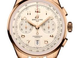 Breitling Premier RB0145371G1R1 (2026) - Yellow dial 42 mm Red Gold case