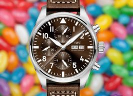 IWC Pilot Chronograph IW377713 (2018) - Brown dial 43 mm Steel case