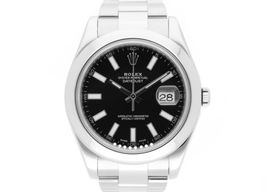 Rolex Datejust II 116300 (2016) - Black dial 41 mm Steel case