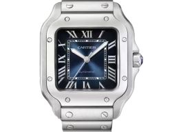 Cartier Santos WSSA0063 (2025) - Blue dial 35 mm Steel case