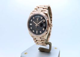 Rolex Day-Date 36 128235 (2023) - Brown dial 36 mm Rose Gold case