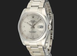 Rolex Oyster Perpetual Date 115200 (2021) - Zilver wijzerplaat 34mm Staal