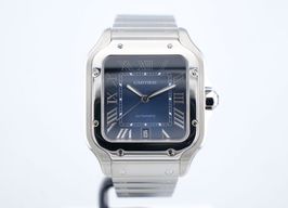 Cartier Santos WSSA0030 (Unknown (random serial)) - Blue dial 39 mm Steel case