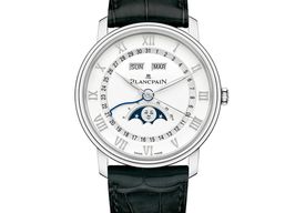 Blancpain Villeret Quantième Complet 6654A-1127-55B (2024) - White dial 41 mm Steel case