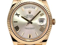Rolex Day-Date 40 228238 (2019) - Silver dial 40 mm Yellow Gold case