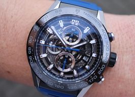 TAG Heuer Carrera Calibre HEUER 01 CAR2A1T.FT6052 (2023) - Transparent dial 43 mm Steel case