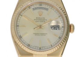 Rolex Day-Date Oysterquartz 19018 (Onbekend (willekeurig serienummer)) - Goud wijzerplaat 36mm Geelgoud