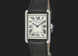 Cartier Tank WSTA0041 (2021) - White dial 34 mm Steel case
