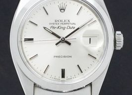 Rolex Air-King Date 5700 (1971) - Silver dial 34 mm Steel case