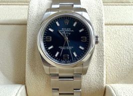 Rolex Air-King 114200 (2010) - Blauw wijzerplaat 34mm Staal