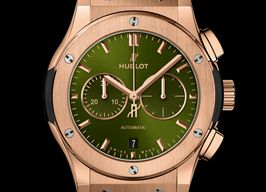 Hublot Classic Fusion Chronograph 541.OX.8980.RX (2022) - Green dial 42 mm Rose Gold case