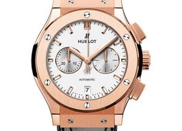 Hublot Classic Fusion Chronograph 541.OX.2611.LR (2022) - Silver dial 42 mm Rose Gold case