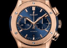 Hublot Classic Fusion Chronograph 541.OX.7180.RX (2022) - Blue dial 42 mm Rose Gold case