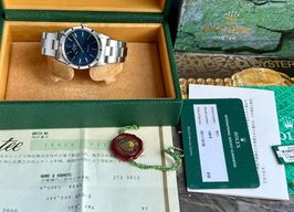 Rolex Air-King 14010 (2000) - Blauw wijzerplaat 34mm Staal