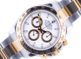 Rolex Daytona 116523 (1998) - Wit wijzerplaat 40mm Goud/Staal