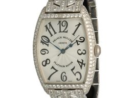Franck Muller Cintrée Curvex 2852SC D (2002) - Silver dial 32 mm White Gold case