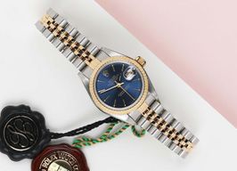 Rolex Lady-Datejust 69173 (1994) - Blue dial 26 mm Gold/Steel case