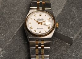 Rolex Datejust Oysterquartz 17013 (1980) - White dial 36 mm Gold/Steel case