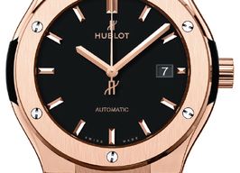 Hublot Classic Fusion 45, 42, 38, 33 mm 548.OX.1180.OX (2022) - Black dial 42 mm Rose Gold case