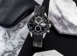 TAG Heuer Carrera Calibre 16 CV201AG (2015) - Black dial 41 mm Steel case