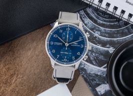 IWC Portuguese Chronograph IW371491 (Onbekend (willekeurig serienummer)) - Blauw wijzerplaat 41mm Staal