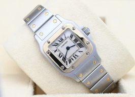 Cartier Santos Galbée 1567 (2022) - Wit wijzerplaat 24mm Goud/Staal