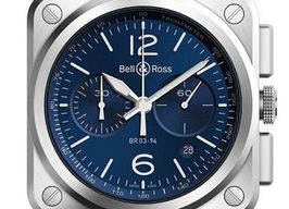 Bell & Ross BR 03-94 Chronographe BR0394-BLU-ST/SCA (2026) - Blue dial 43 mm Steel case